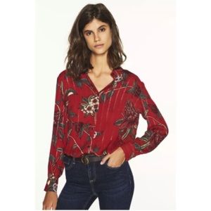 Ba&sh petunia floral blouse